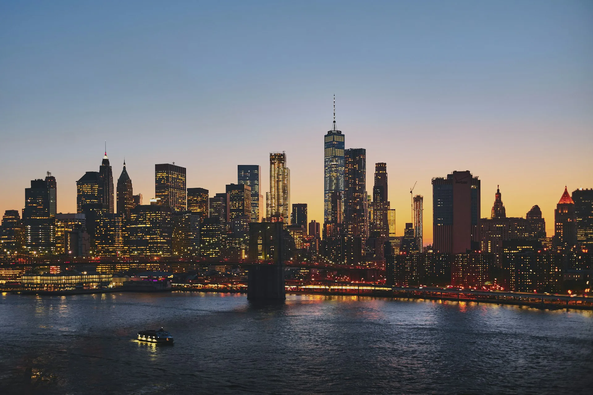 Global city skyline at dusk — gateway to international opportunity
